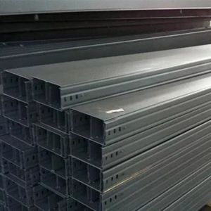 Rectangular Long Span Cable Tray Steel Customized Width / Height