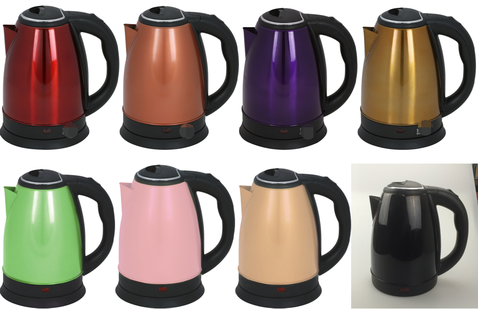 Chinese cool green handle stainless steel electric tea kettle