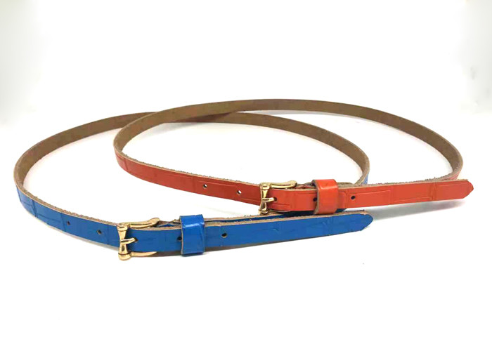 1.5cm Wide Alloy Buckle Women's Fashion Leather Belts