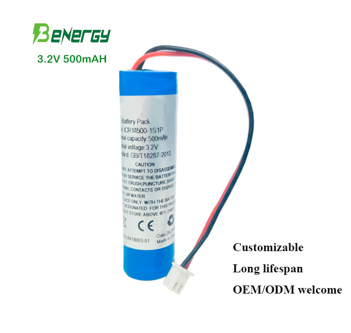 Rechargeable 3.2V 500mAH Lithium AA Batteries To Replace Ni-CD Ni-MH Batteries