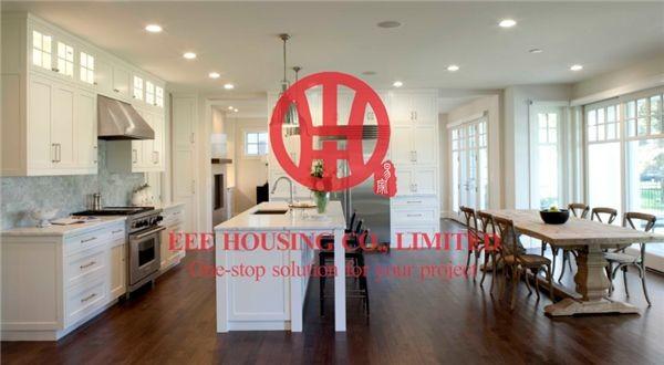Fashion Shaker-style Solid Wood Kitchen Cabinet with Excellent Design and