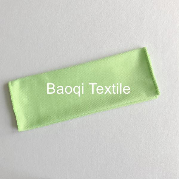 Green color size 12”microfiber glasses towel polyester soft plush cleaning