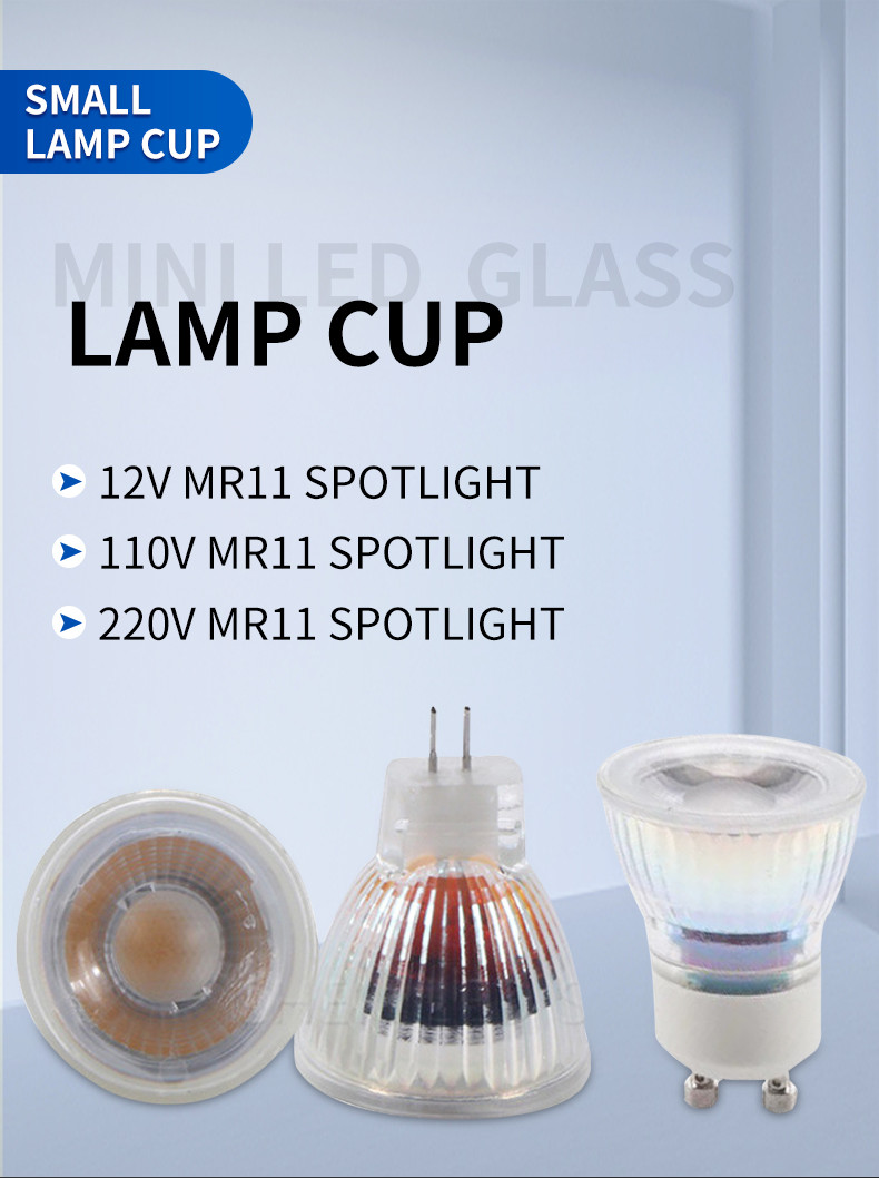 12V 110V 220V 35MM Small Lamp Cup 3W COB MR11 GU11 Mini LED