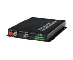 HD 2 channel RS485 3G SDI fiber video transmitter used digital optical
