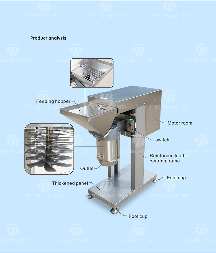 80KG Commercial Large Garlic Beating Machine Automatic Ginger Beating Machine