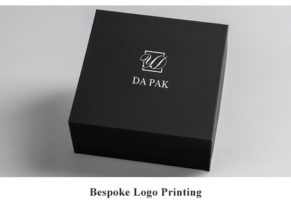 Grey Velvet Lined Cardboard Jewelry Packaging Boxes With Customizable Logo Printing