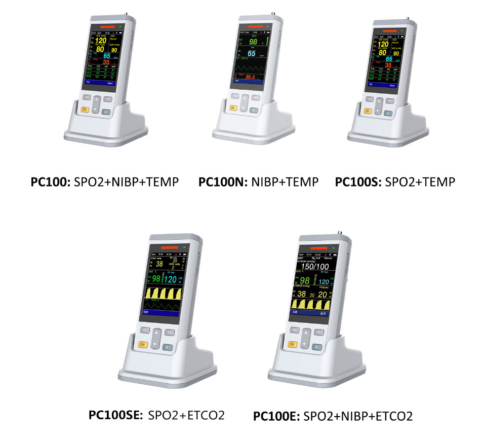 Spo2 NIBP EtCO2 Vital Sign Monitor