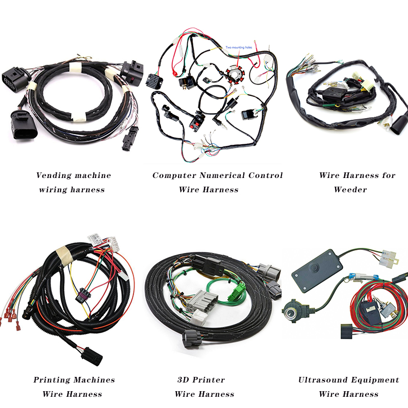 Custom Motorcycle Vehicle GPS System 4pin Headlight Switch Connector Cable Assembly