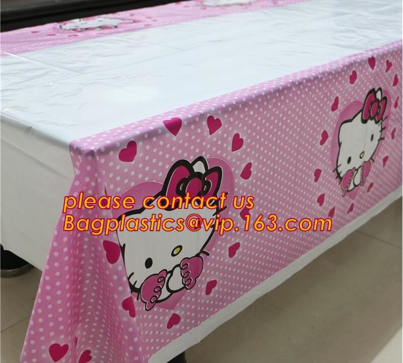 WHOLESALE DISPOSABLE PE PRINTED POLKA DOTS PARTY TABLE CLOTH, TABLE COVER,1PCS/BAG,600BAGS/CTN,SEASONAL PACKAGING TPU EV