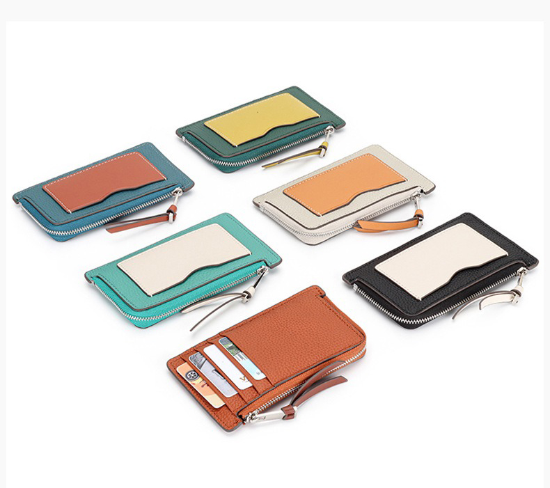 Slim Strap Card Holder Wallet for Women OEM/ODM No Pattern Necessary Lanyard Included