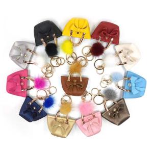  Black 35g PU Leather Coin Purse Wallet Keychain Lightweight Promotional Gifts Manufactures