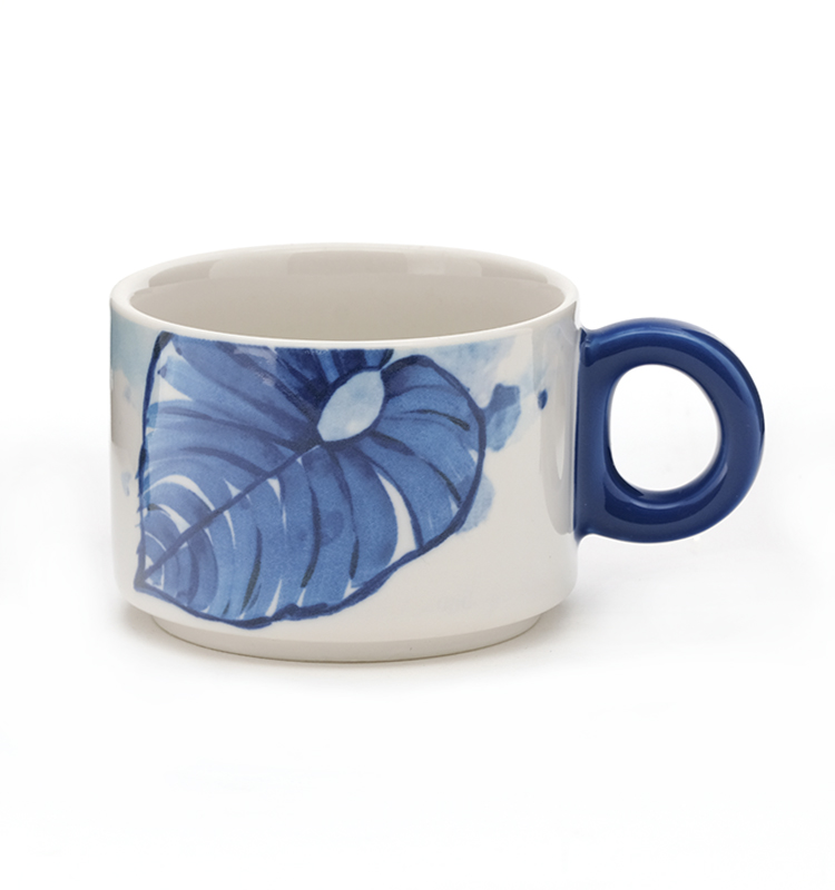 7oz Custom Pattern Mugs Ceramic Coffee Mug Cute Mini Cup Stacking Ceramic Mugs