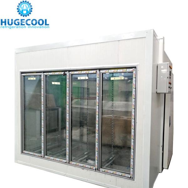 30"*79" Walk in Cold Room for Beverages Customization and Low-E Insulation Glass