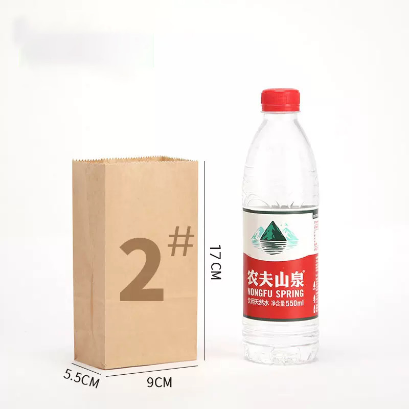 Recyclable Kraft Paper Biodegradable Food Packaging Bags