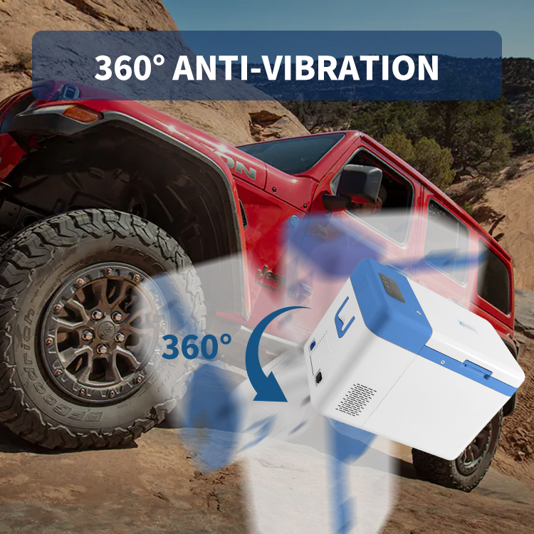 -60 Degree 25L Mini Portable Fridge for Car and Home Medical Storage 616*392*455mm 1