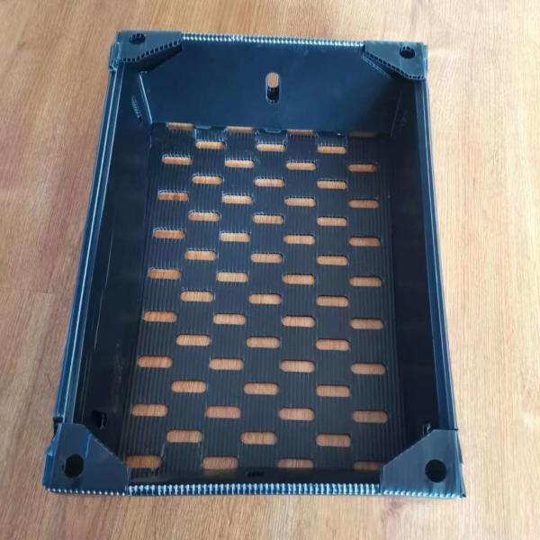 Quality Waterproof Reusable Plastic Crates Lightweight Warehouse Storage Boxes Stackable for sale