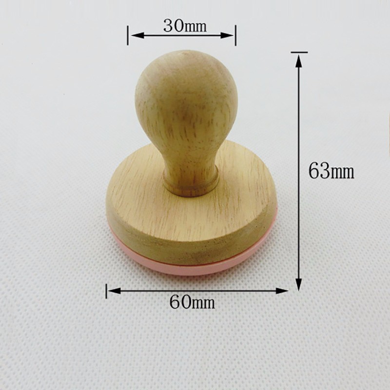 BEECH Wooden Stamp 63mm Colorful Wooden Biscuit Cookie Stamps