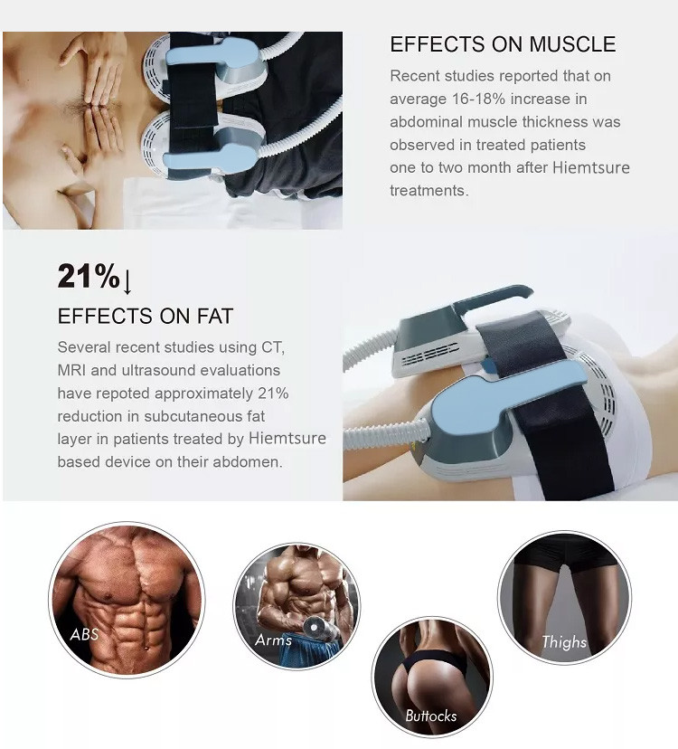 Metal Black EMS Body Sculpture Machine For Effective Muscle Toning Stimulate Muscle Growth