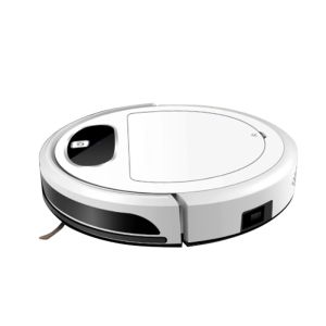 White Automatic Remote Control Robot Vacuum Cleaner With 2600mAh Battery
