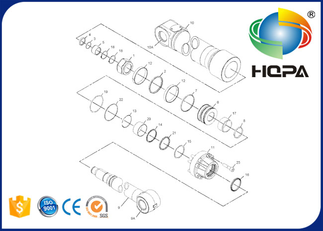 319-8295 215-9987 191-5649 375-1733 Stick Cylinder Seal Kit for E330C