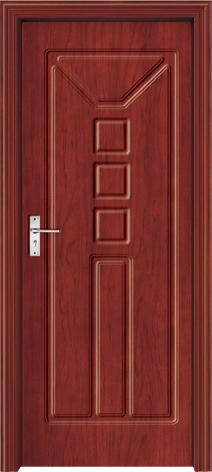Eco-friendly Swing Type Interior PVC Wood Doors,40mm thickness wood door, For
