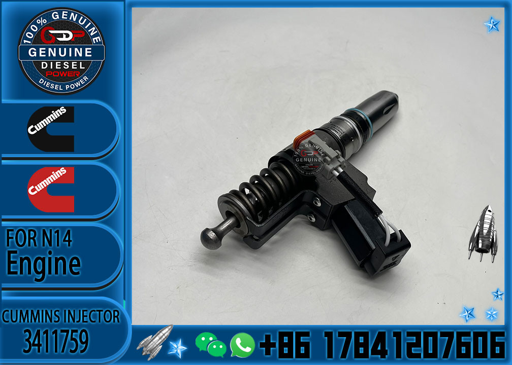 3411759 Diesel Fuel Injector N14 Common Rail Injector 3411766 3411691 3411767