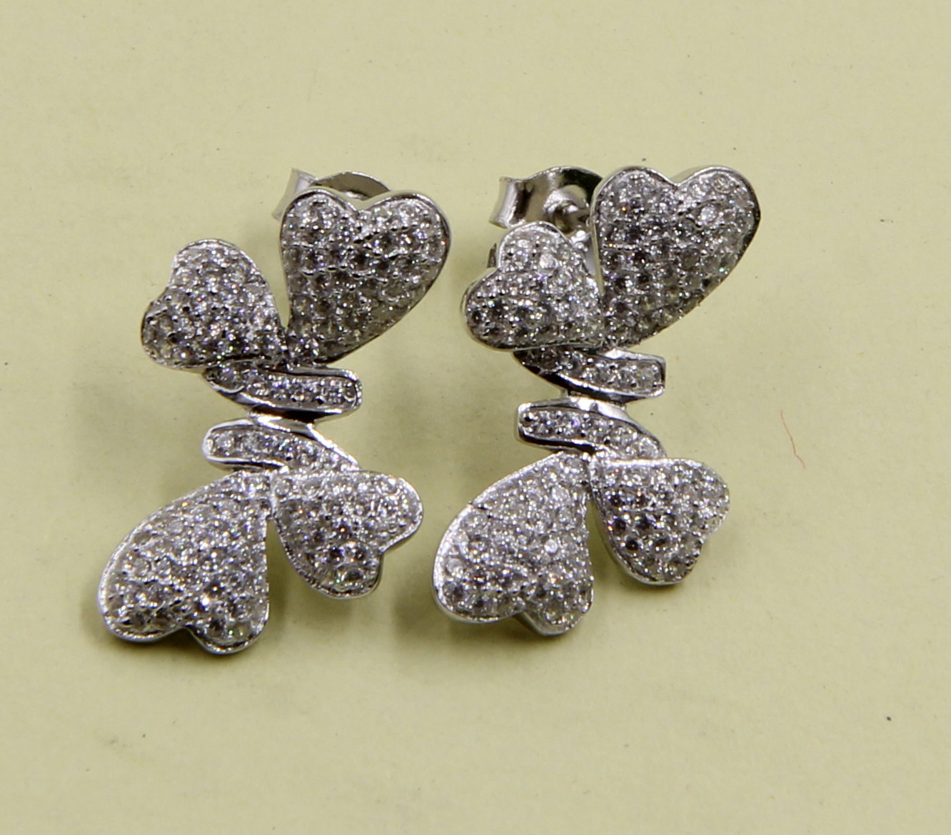 Leaves Dangle Earring Sterling Silver Stud Earrings With Cubic Zirconia Sterling Silver Drop Earrings pure Silver Earr