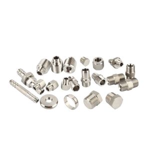 Custom OEM CNC Metal Parts Zinc plating / Chrome plating DIN Standard