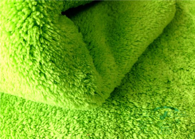 Microfiber Car Care Cloth Super For Windows Glass , Plush Buffering Towel
