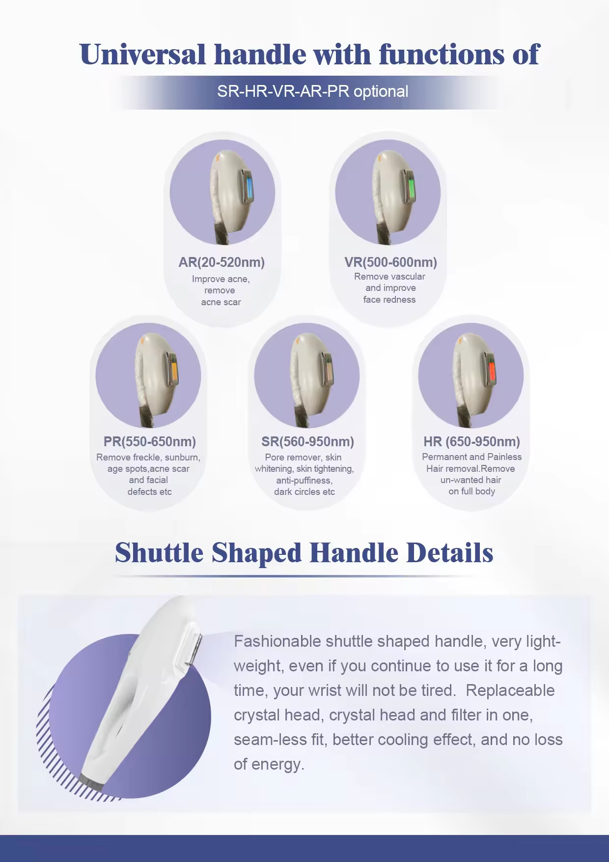 Pulse 10million Shots IPL SHR Hair Removal Machine With 9filters