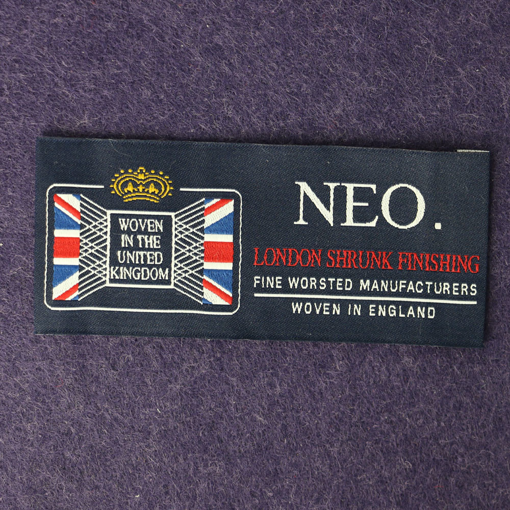 Sew On Iron On Woven Apparel Tags / Rectangle Woven Fabric Labels