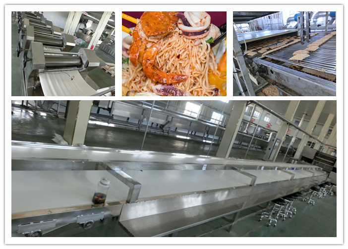 Stainless Steel Fried Instant Noodle Production Line , Instant Noodles Making Machines