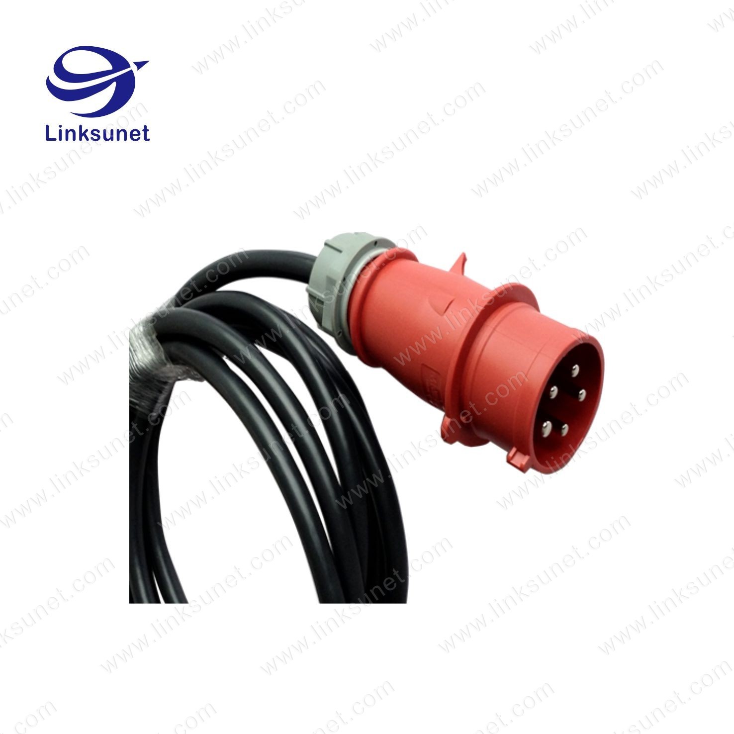 Large Current 16A/32A/63A/125A red / blue dircular connectors and OLFLEX CLASSIC 110H Wiring Harness
