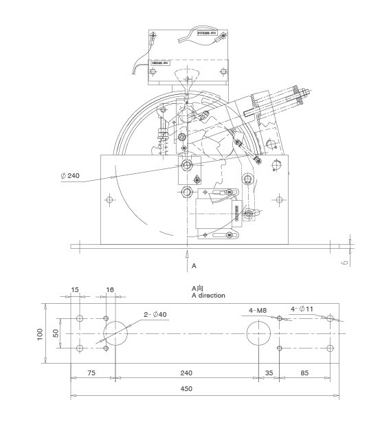 MRL Elevator Spare Parts Overspeed Governor Rope Pulling Force 1000-2000N