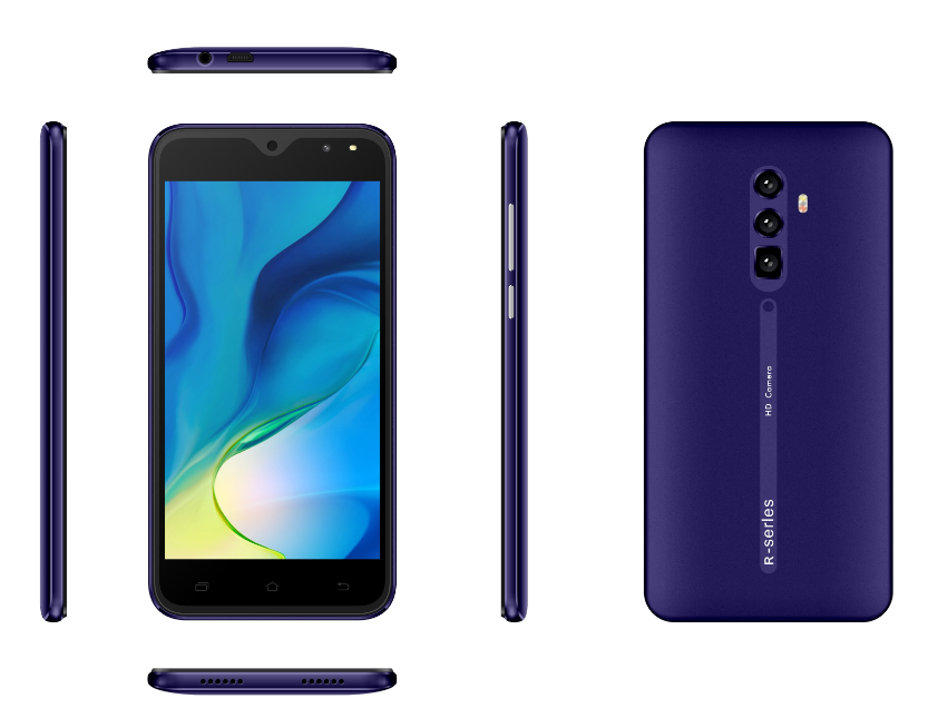 Fast Charging Dual Sim Card Unlocked Android Smartphone 480*854 MTK6580 3G