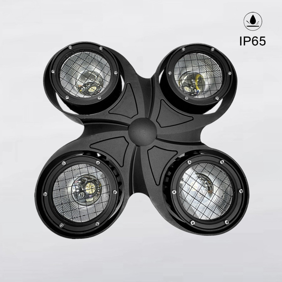400W Stage Lighting Equipment RGBW IP65 Outdoor Waterproof 4*100W 4 Eyes COB LED Blinder Light