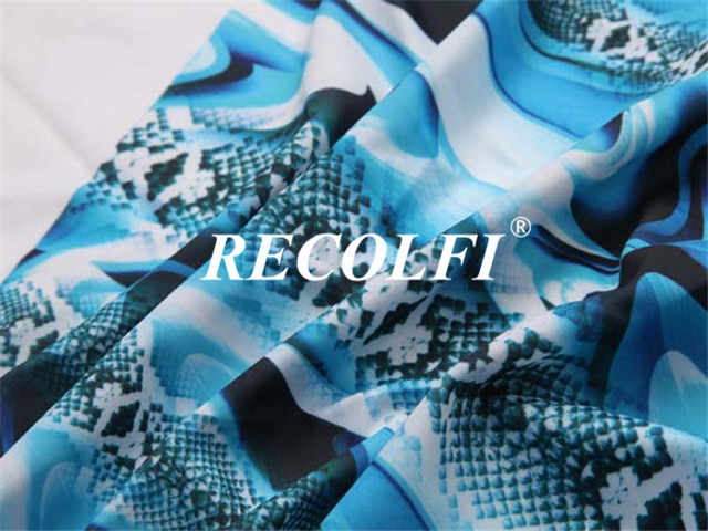 Printed Spandex plastic recycled Fabric Fast Drying UV Protective