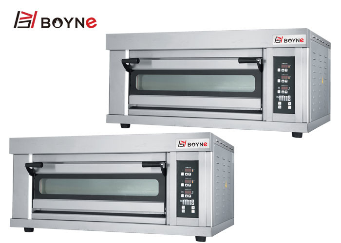 SS Commercial Bakery Kitchen Equipment Four Trays Electric Oven