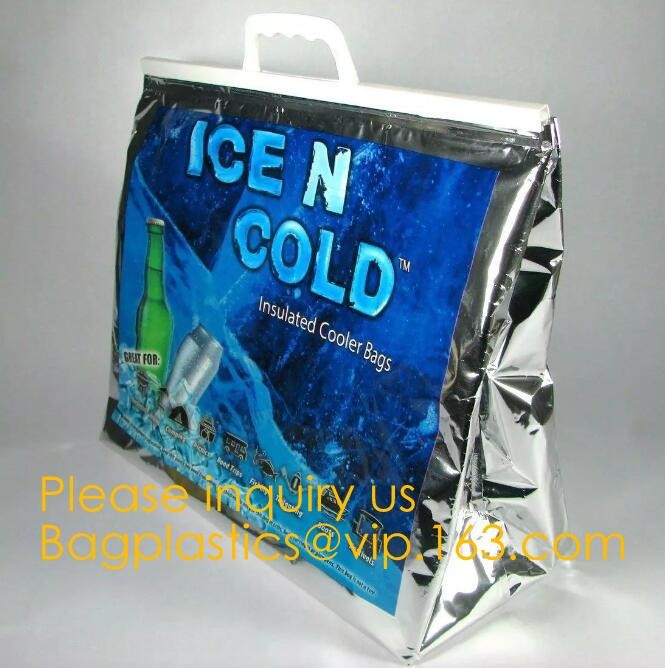 Aluminum Foil Food Use Disposable Cooler Bag Insulated Thermal Bag Organizer Storage Frozen Lunch Bag bagease bagplastic