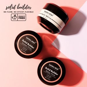 Transparent Solid Non-Toxic Strong Adhesive Nail Extension Hard Gel for More