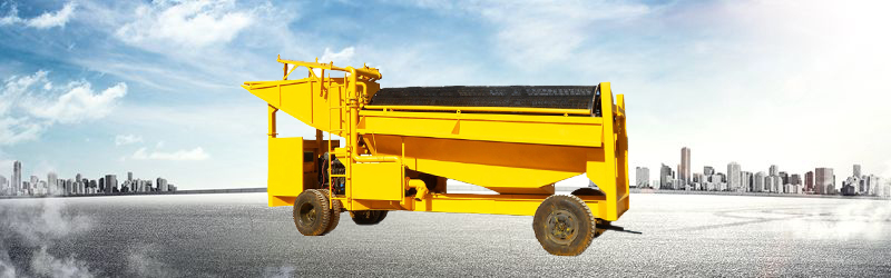 100 Ton/hr Gravel Gold Trommel Screen Machine Gold Digging Equipment