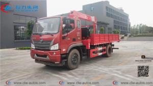 China 6.3T 8T Foton Rowor 4x2 LHD Truck Mounted Telescopic Crane on sale
