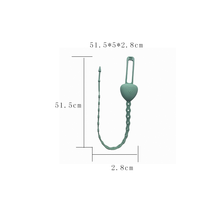 Anti Dropping Baby Wrist Teething Toy Silicone Food Grade Safety Strap