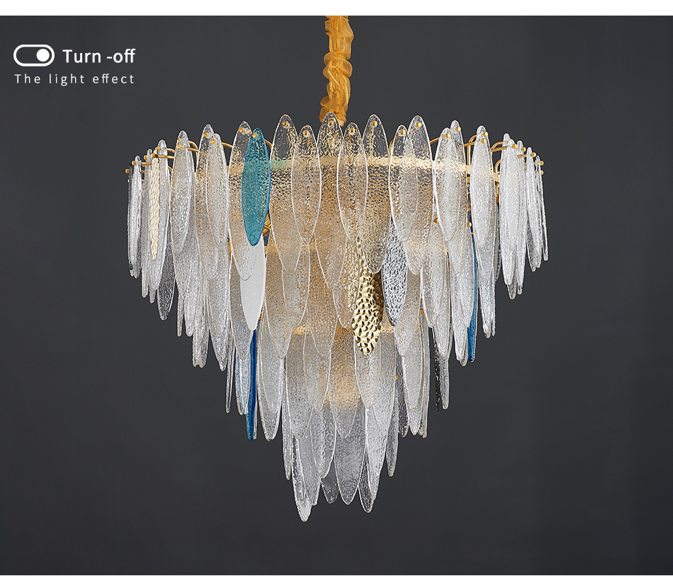 Round Multilayer Crystal Chandelier for Living Room Dining Room kitchen pendant light(WH-CY-237)