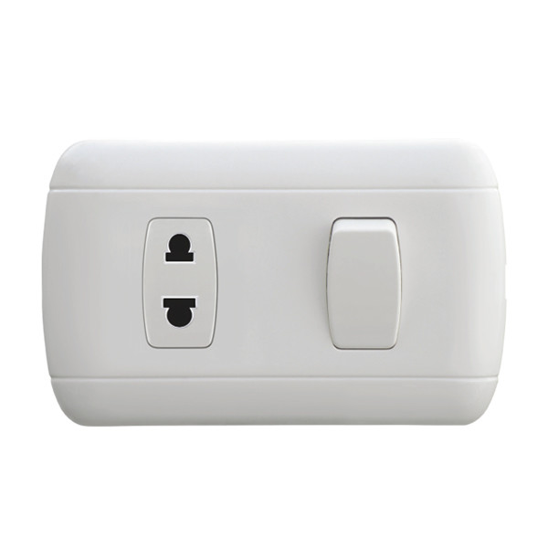 CJ SERIES White Light Switches And Sockets , American Style Click Sockets And