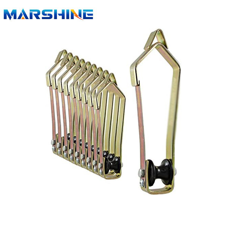 Transmission Line Stringing Tools Cable Pulling Rollers Cable Pulley Economy Overlash Block with Nylon Roller