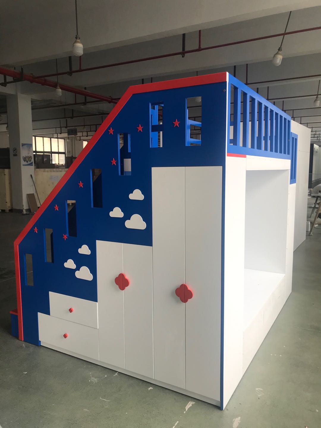 Customized Hot Sale Children Wardrobe Children Bedroom Storage Wardrobe New Design Wooden Closet Wardrobe