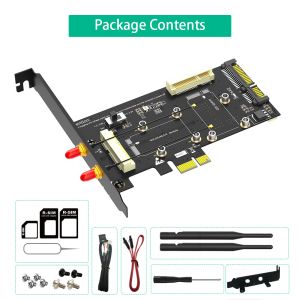Mini PCI-E To PCI-E 1x And MSATA To SATA3 WiFi Adapter For 3G 4G LTE Msata SSD
