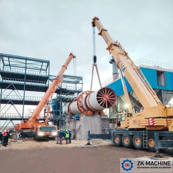 2-46t/H Industrial Rotary Dryer With PLC Control System For Minerals Drying