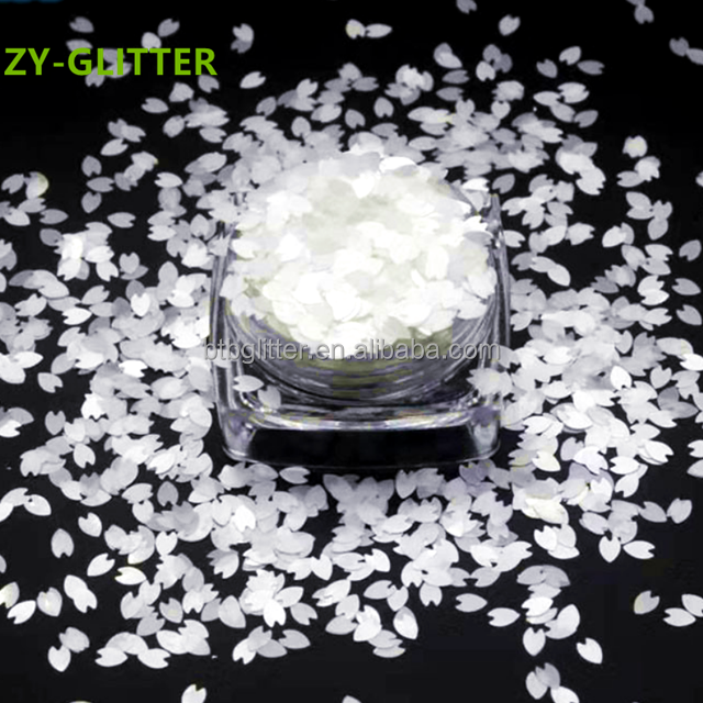 Die Cutting Printing Matte Shaped Glitter Poly Flower Petals Glitter Shape Perfect for Wedding Table Decorations